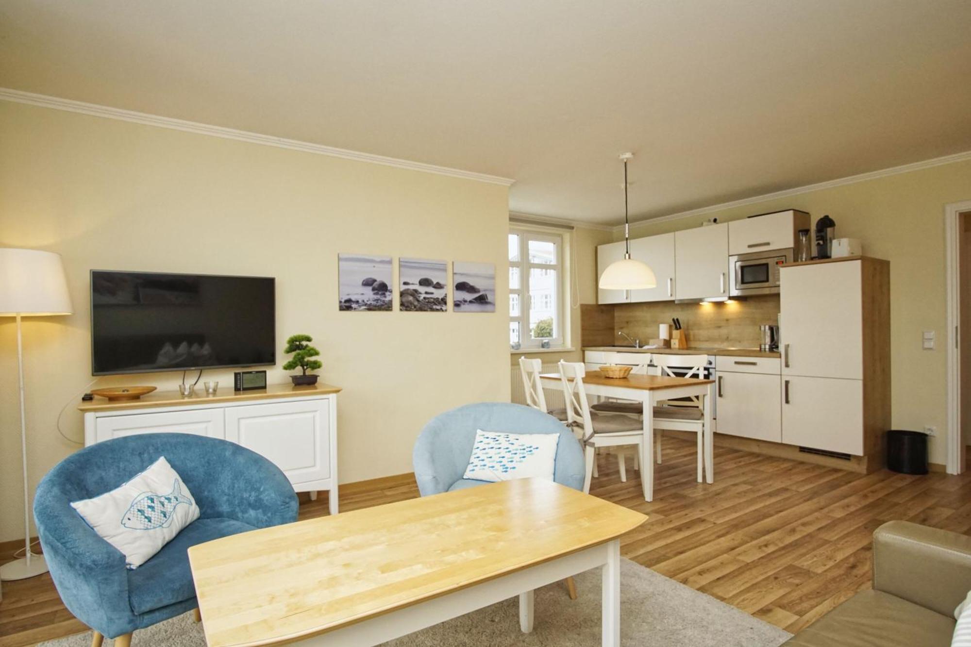 Meeresblick Residenzen FeWo 38 deluxe, inklusive Sauna und Schwimmbadnutzung im AHOI Sellin Goehren  Exterior foto